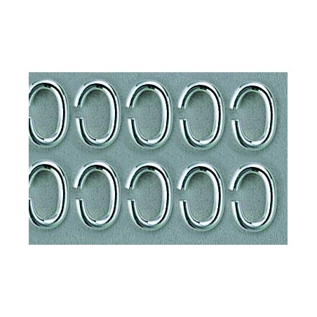Oval Jump Ring in 925 Silver / 1pc