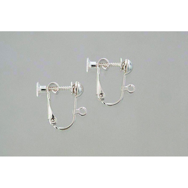 925 Silver Ear screws(hinged) a pair