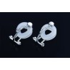 SV925/Hinged Earrings w/silicone back/a pair