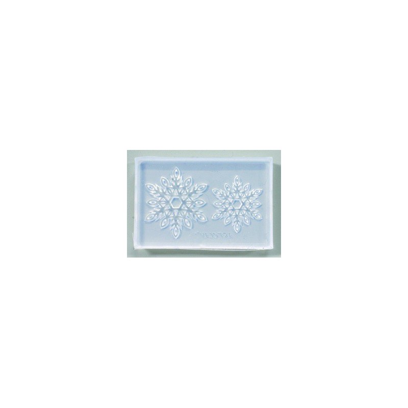 Art Clay Exclusive Clear Silicone Mold Snow Flake - 12-sided Snowflakes