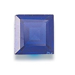Syn. Blue Spinel (5mm Square) / 5pcs