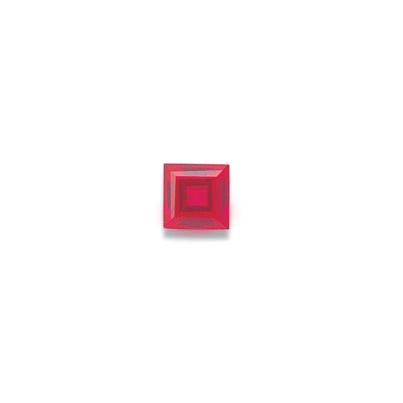 Syn. Ruby (3mm Square) / 5pcs