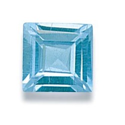Syn. Aquamarine (4mm Square) / 5pcs