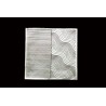 999 Silver Foil - Wave Pattern / 100x100mm x 10µ fine Silver