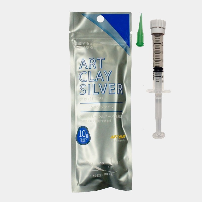 Art Clay Silver 650 Syringe / 10g, 1 tip