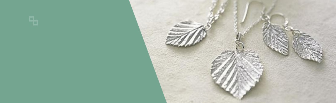 Leaf Pendants created with Art Clay Paste Type